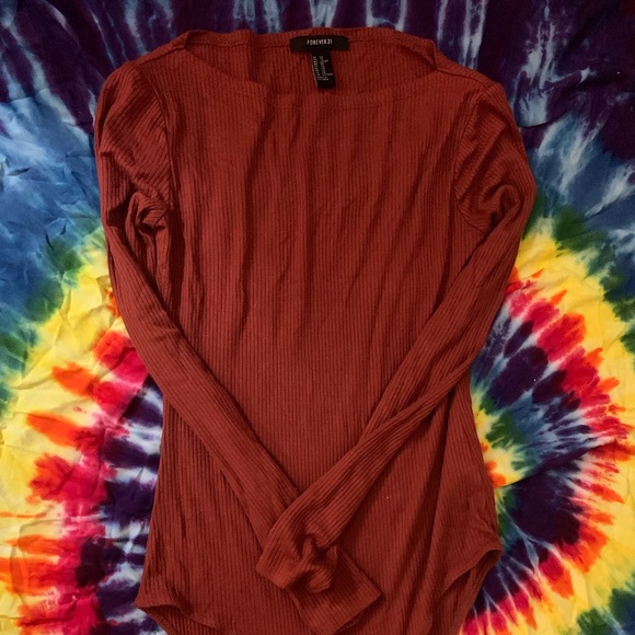 Forever 21 Crop Top & long sleeve Bodysuit Bundle - Picture 3 of 5